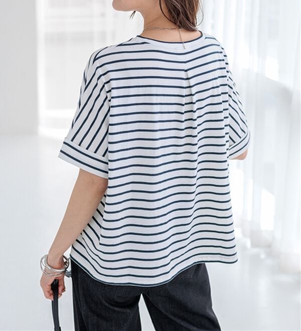 BELLUNA（ベルーナ）の「ヒンヤリ実感！大人顔サマ見えゆったりＴシャツ（Tシャツ）」｜詳細画像