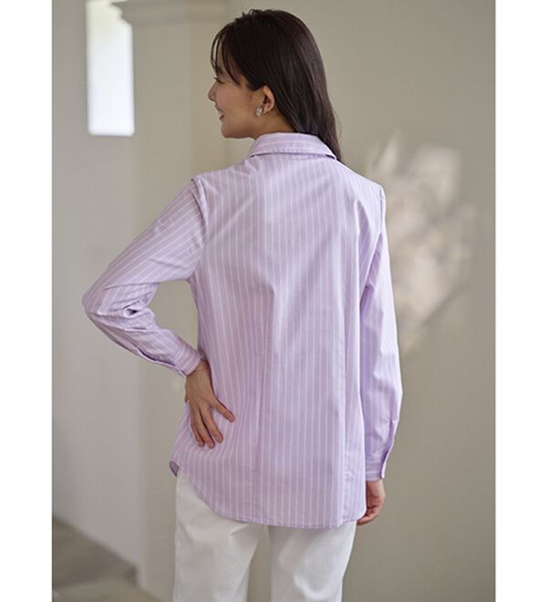 BELLUNA（ベルーナ）の「【選べる袖丈】洗える！ストレッチイージーケアシャツ（シャツ）」｜詳細画像