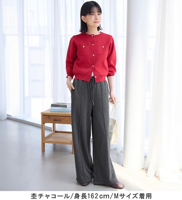 Viola e Viola（ヴィオラ エ ヴィオラ）の「【蓄熱保温】裏ファーストレートパンツ（フルレングスパンツ）」｜詳細画像