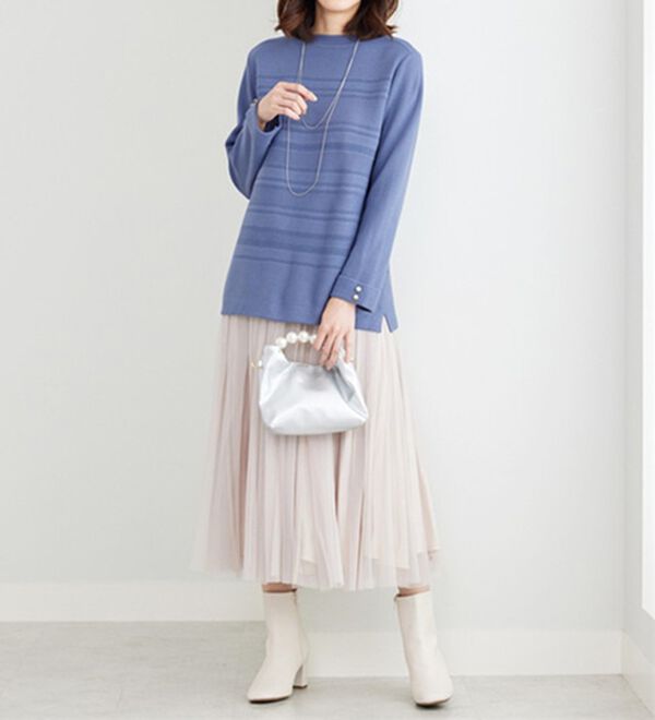 BELLUNA（ベルーナ）の「ラメ入りミラノリブニットプルオーバー（ニット・セーター）」｜詳細画像