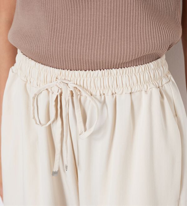 BELLUNA（ベルーナ）の「【接触冷感】なめらかタッチイージーワイドパンツ（ワイドパンツ・ガウチョ）」｜詳細画像