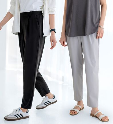 BELLUNA（ベルーナ）の「【接触冷感】シャリのび！速乾テーパードパンツ（テーパードパンツ）」