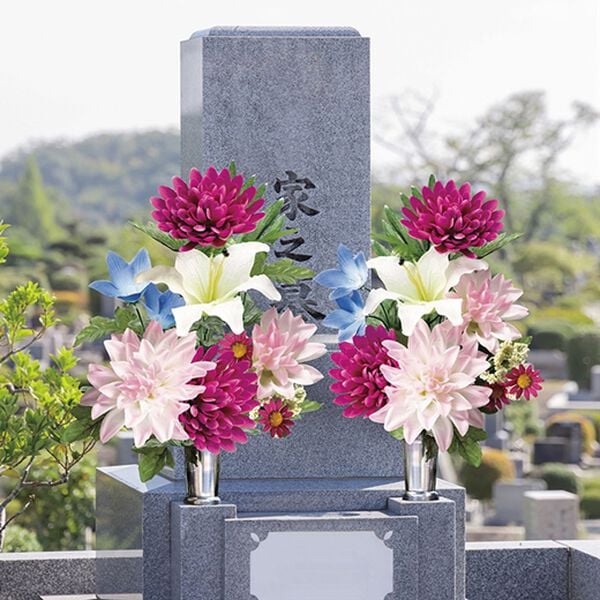 「水やり不要お墓・仏壇用お供え花２本組（仏壇・仏具）」｜詳細画像