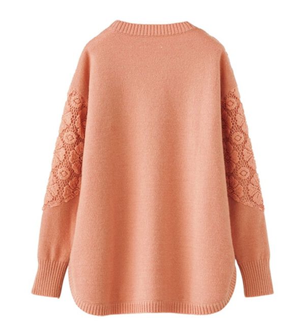 BELLUNA（ベルーナ）の「ふんわりフラワーレースニット（ニット・セーター）」｜詳細画像