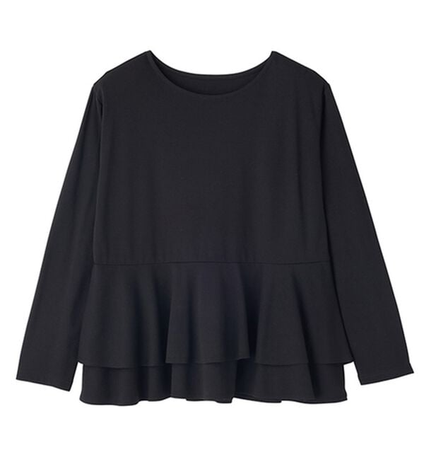 GeeRA（ジーラ）の「きれいめポンチペプラムティアードカットソー（カットソー）」｜詳細画像