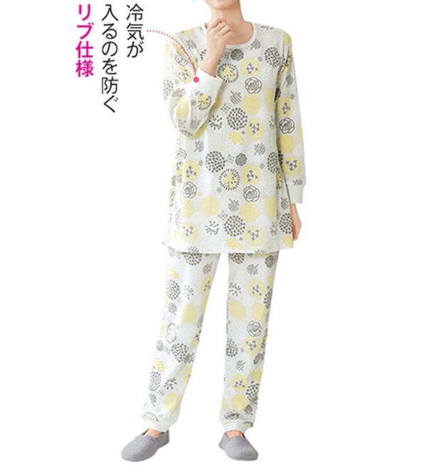 LAVIENNE（ラヴィエンヌ）の「肌にやさしい綿混のワッフルパジャマ（パジャマ・ルームウェア）」｜詳細画像