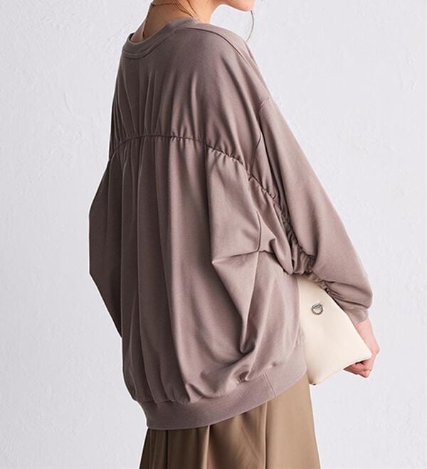 RANAN（ラナン）の「バックギャザーデザインスウェット（カットソー）」｜詳細画像