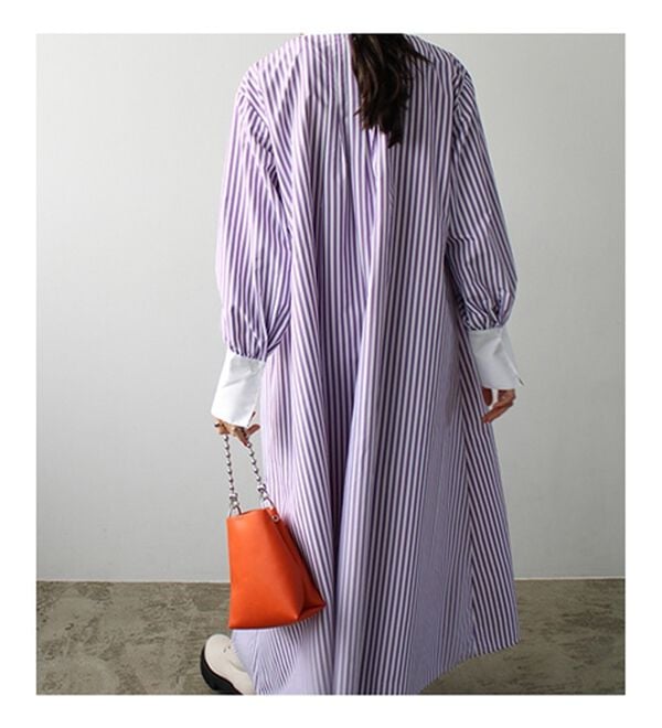 GeeRA（ジーラ）の「フレアーロングシャツワンピース（シャツワンピース）」｜詳細画像