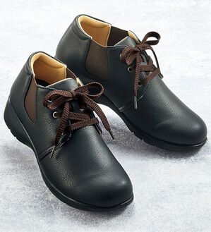 ルフラン（ルフラン）の「＜ラシーナコンフォート＞５Ｅレースアップサイドゴアシューズ（スニーカー）」｜ブラック