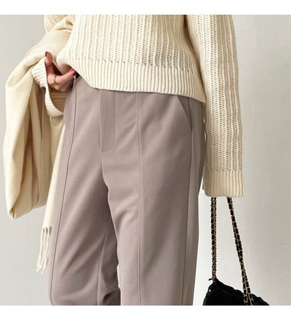 GeeRA（ジーラ）の「楽ちん！ストレッチスリットスラックスパンツ（フルレングスパンツ）」｜詳細画像