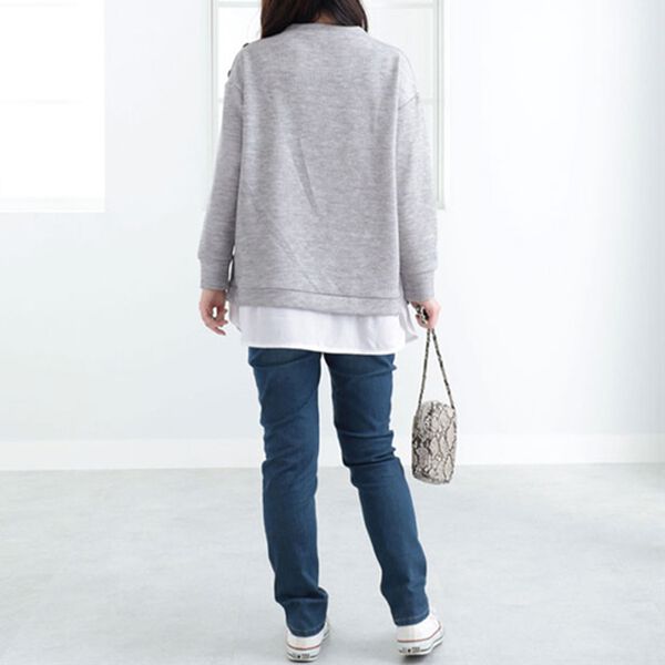 BELLUNA（ベルーナ）の「肩ボタン布帛切替チュニック（チュニック）」｜詳細画像