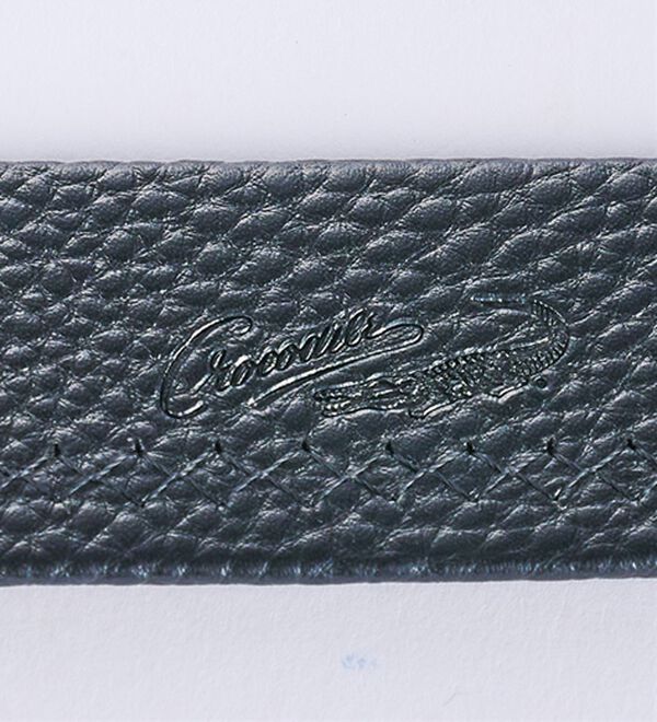 「【２本組】＜クロコダイル＞高級一枚仕立て千鳥無双ベルト（メンズベルト）」｜詳細画像