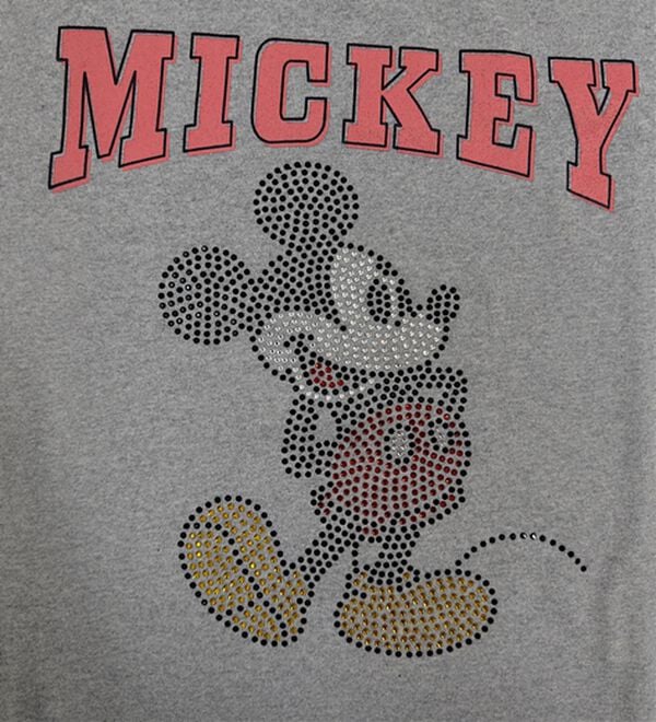 BELLUNA（ベルーナ）の「＜Disney＞【ミッキー】ラインストーンワイドシルエットTシャツ（Tシャツ）」｜詳細画像