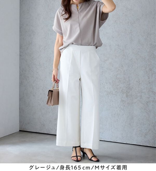 alotta（アロッタ）の「ジップ使いドルマンブラウス（ブラウス）」｜詳細画像