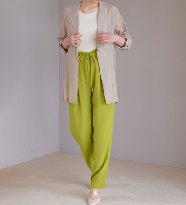 RANAN（ラナン）の「リラックスタックテーパードパンツ（フルレングスパンツ）」｜詳細画像