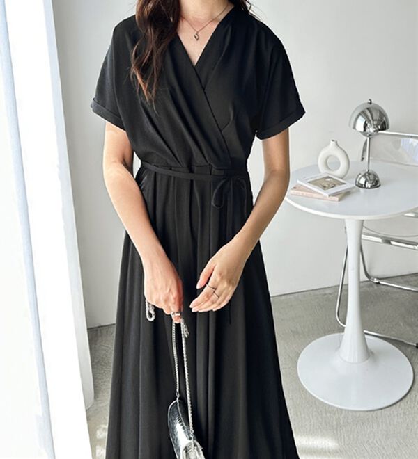 GeeRA（ジーラ）の「カシュクールフレアーワンピース（その他ワンピース）」｜詳細画像