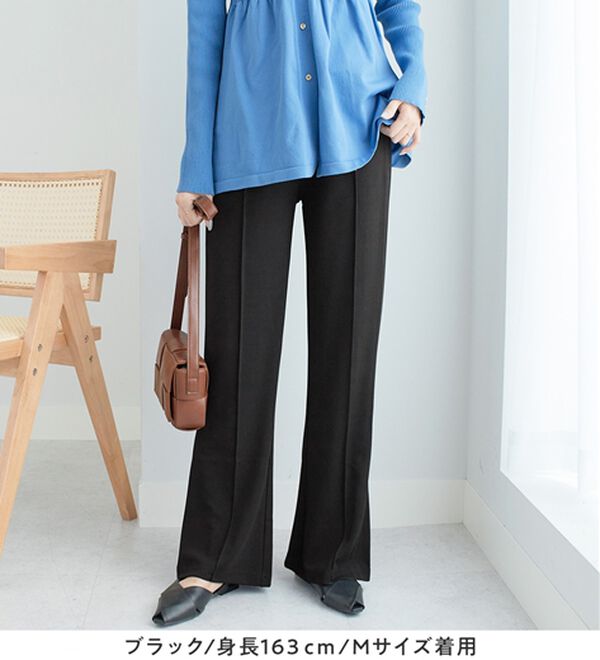 alotta（アロッタ）の「カットジョーゼットフレアパンツ（フルレングスパンツ）」｜詳細画像