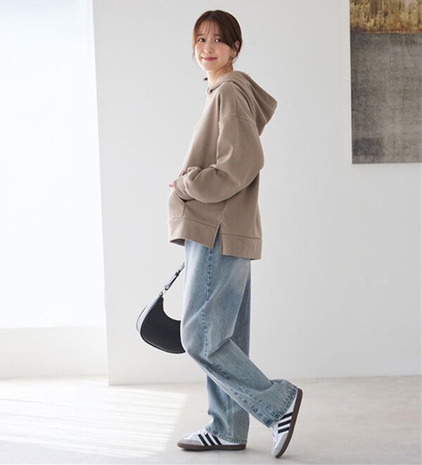 Viola e Viola（ヴィオラ エ ヴィオラ）の「【毛玉になりにくい】ふんわり柔らか裏起毛パーカー（パーカー）」｜詳細画像