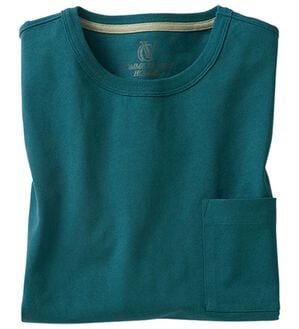 「綿１００％ベーシックＴシャツ（メンズＴシャツ）」｜ターコイズ