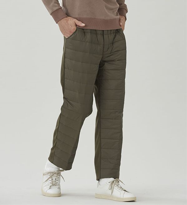「＜コムルヴァン・オム＞すっきり暖かダウンパンツ（メンズフルレングスパンツ）」｜詳細画像
