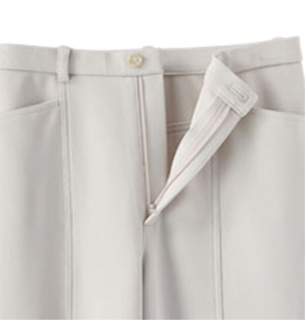 BELLUNA（ベルーナ）の「すっきり伸びる！ハイテンション美脚パンツ　ストレート（フルレングスパンツ）」｜詳細画像