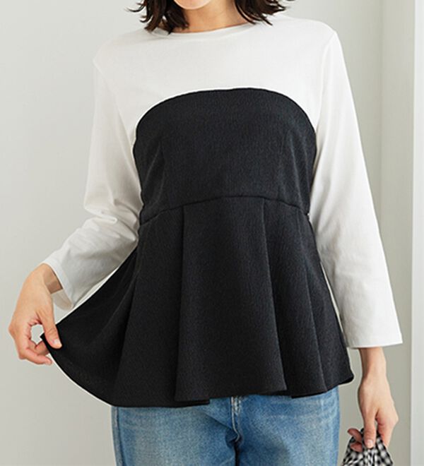 BELLUNA（ベルーナ）の「ビスチェ風ドッキングチュニック（チュニック）」｜詳細画像