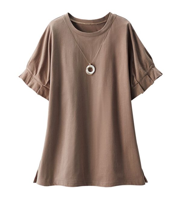 ルフラン（ルフラン）の「二の腕ほっそりひんやりカットソー（カットソー）」｜詳細画像