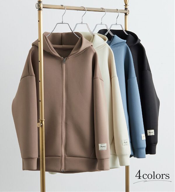 BELLUNA（ベルーナ）の「肩が疲れにくい！マシュマロ感覚ジップフーディー（ブルゾン）」｜詳細画像