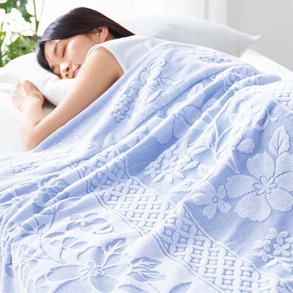 「今治産ロング＆ボリュームジャカード織タオルケット（肌掛布団・タオルケット）」｜詳細画像