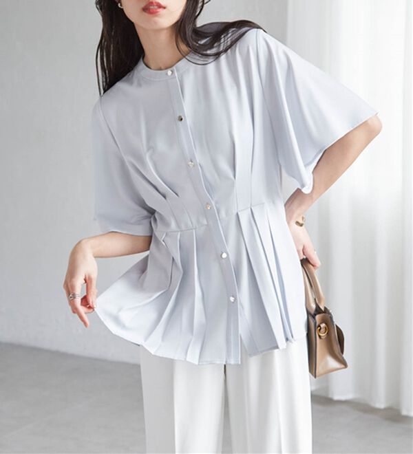 RANAN（ラナン）の「ウエストタックフレアブラウス（ブラウス）」｜詳細画像