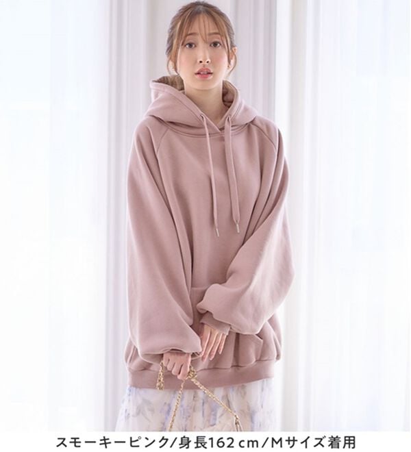 alotta（アロッタ）の「あったか裏起毛パフ袖ゆったりパーカー（パーカー）」｜詳細画像