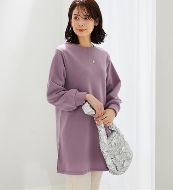 BELLUNA（ベルーナ）の「ふんわり素材軽ぽかチュニックワンピ―ス（チュニックワンピース）」｜詳細画像