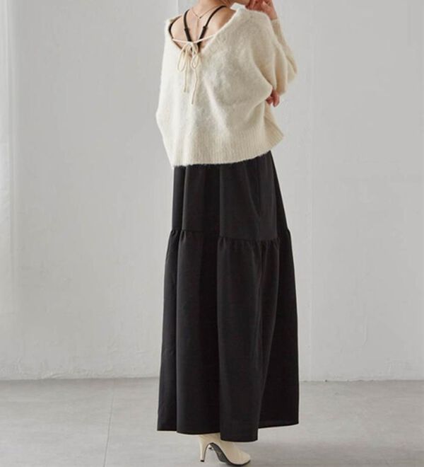 RANAN（ラナン）の「シャギーニット&times;キャミワンピースセット（その他ワンピース）」｜詳細画像