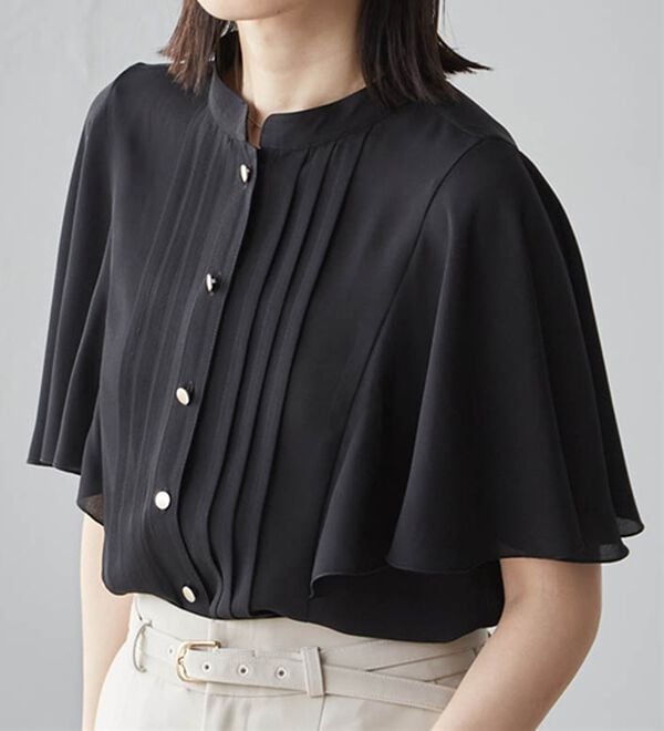 RANAN（ラナン）の「【新色追加】ひんやり！ピンタックフレアー袖ブラウス（ブラウス）」｜詳細画像