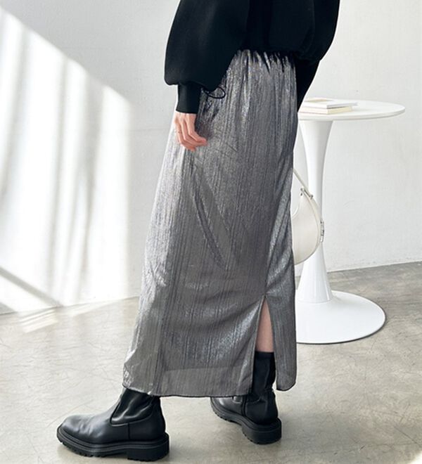 GeeRA（ジーラ）の「シャイニーナロースカート（ロングスカート）」｜詳細画像