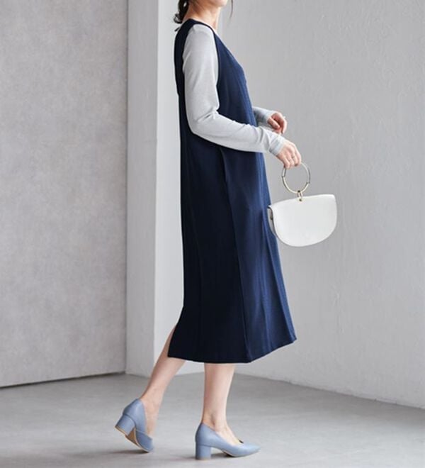 RANAN（ラナン）の「【選べる2丈】細見えが叶うジャンパースカート（ジャンパースカート）」｜詳細画像