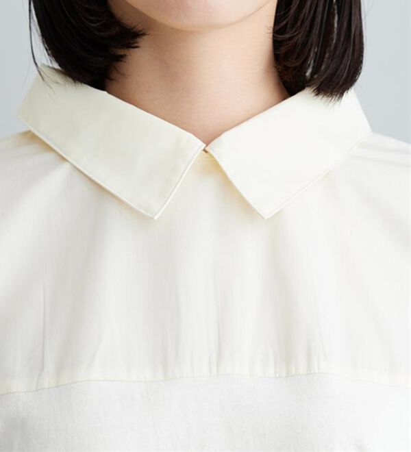 BELLUNA（ベルーナ）の「衿付き異素材切替プルオーバー（カットソー）」｜詳細画像