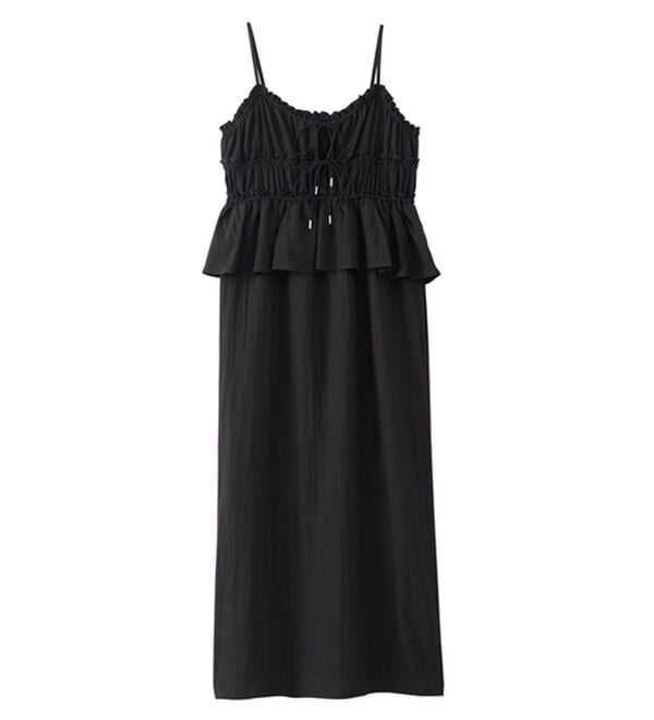 RANAN（ラナン）の「リボンギャザーペプラムナローワンピ（その他ワンピース）」｜詳細画像