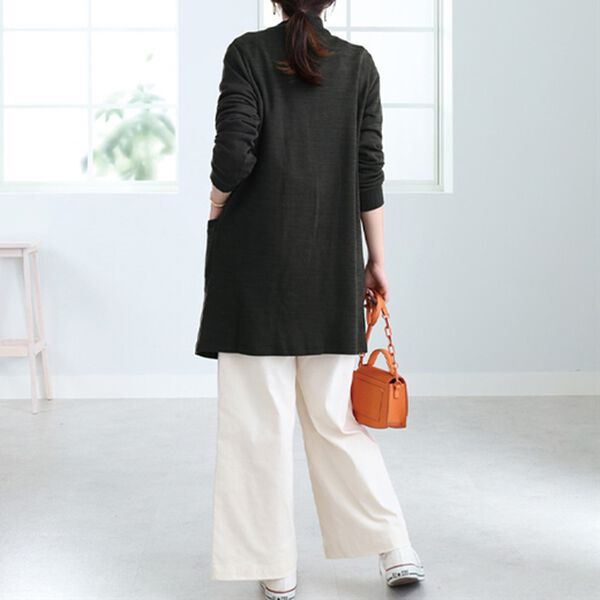 BELLUNA（ベルーナ）の「裏起毛素材ロングカーディガン（ニットカーディガン）」｜詳細画像