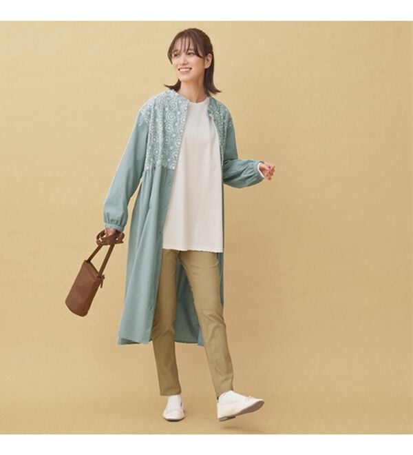 Viola e Viola（ヴィオラ エ ヴィオラ）の「すっきり楽ちんチュニックパンツ（フルレングスパンツ）」｜詳細画像