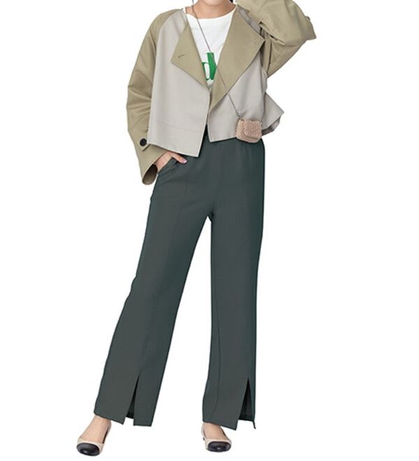 RANAN（ラナン）の「機能付センタースリットフレアーパンツ（フルレングスパンツ）」｜詳細画像