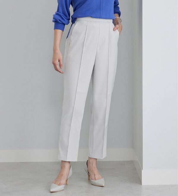 BELLUNA（ベルーナ）の「桜オイル加工テーパードパンツ（テーパードパンツ）」｜アイスグレー