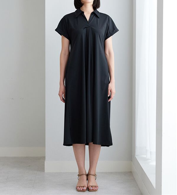 BELLUNA（ベルーナ）の「ヒンヤリ爽快！スキッパーワンピース（その他ワンピース）」｜詳細画像