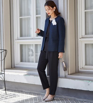 RANAN（ラナン）の「【４点セット】入学式卒業式に！選べるボトムスーツセット（パンツスーツ）」