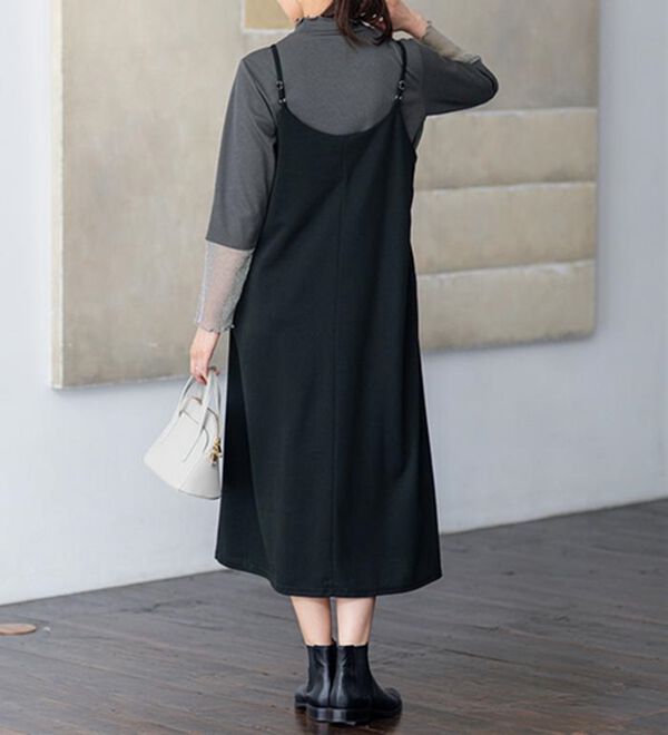 BELLUNA（ベルーナ）の「【2点セット】袖切替プルオーバー付ワンピアンサンブル（その他ワンピース）」｜詳細画像