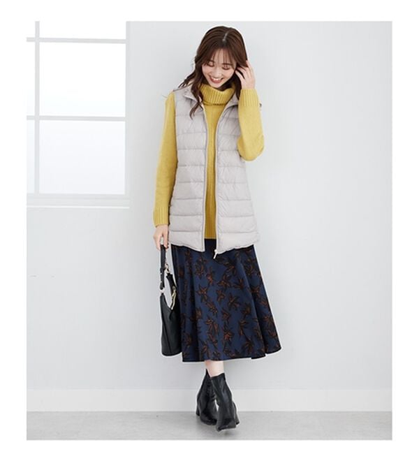 BELLUNA（ベルーナ）の「フレンチダウン使いロング丈ベスト（ベスト）」｜詳細画像