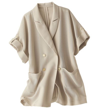 BELLUNA（ベルーナ）の「金ボタン使いゆったりメッシュジャケット（テーラードジャケット）」