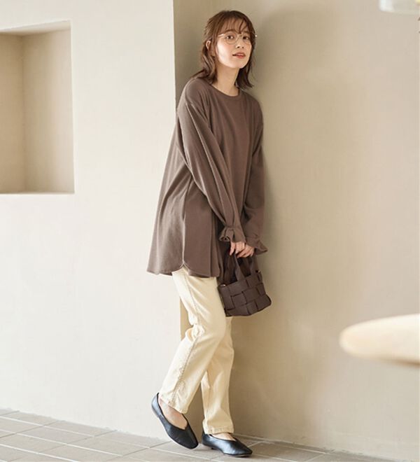 Viola e Viola（ヴィオラ エ ヴィオラ）の「裏ファー袖タックチュニック（チュニック）」｜詳細画像