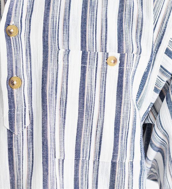 「ざっくり木綿のゆったりリラックスシャツ（メンズシャツ）」｜詳細画像