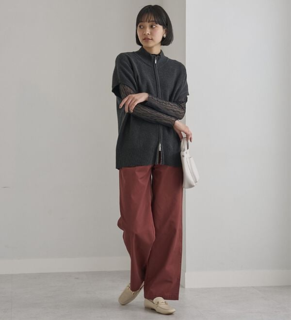BELLUNA（ベルーナ）の「大人のきれいめベイカーチノパンツ（フルレングスパンツ）」｜詳細画像